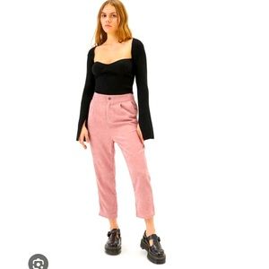 Lioness Cortez Corduroy Tapered pant in Pink size Medium